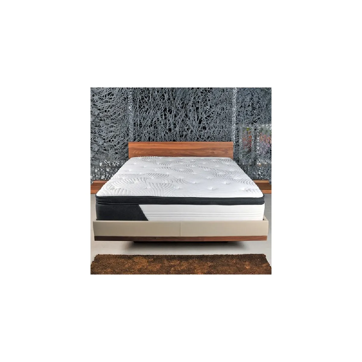 Matelas CASSIE 140x190 cm ressorts et mémoire de forme Matelas CASSIE 140x190 cm ressorts et mémoire de forme