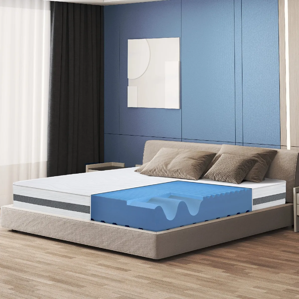 The White Stone Matelas King Size 190x200 - Orthopédique