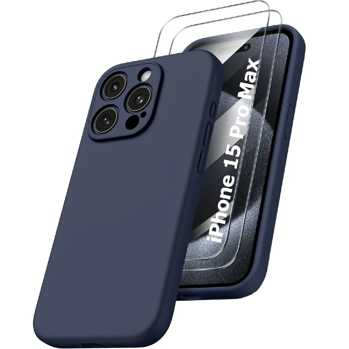 Little Boutik Bleu Coque Silicone Apple Iphone 15 Pro Max - Marine