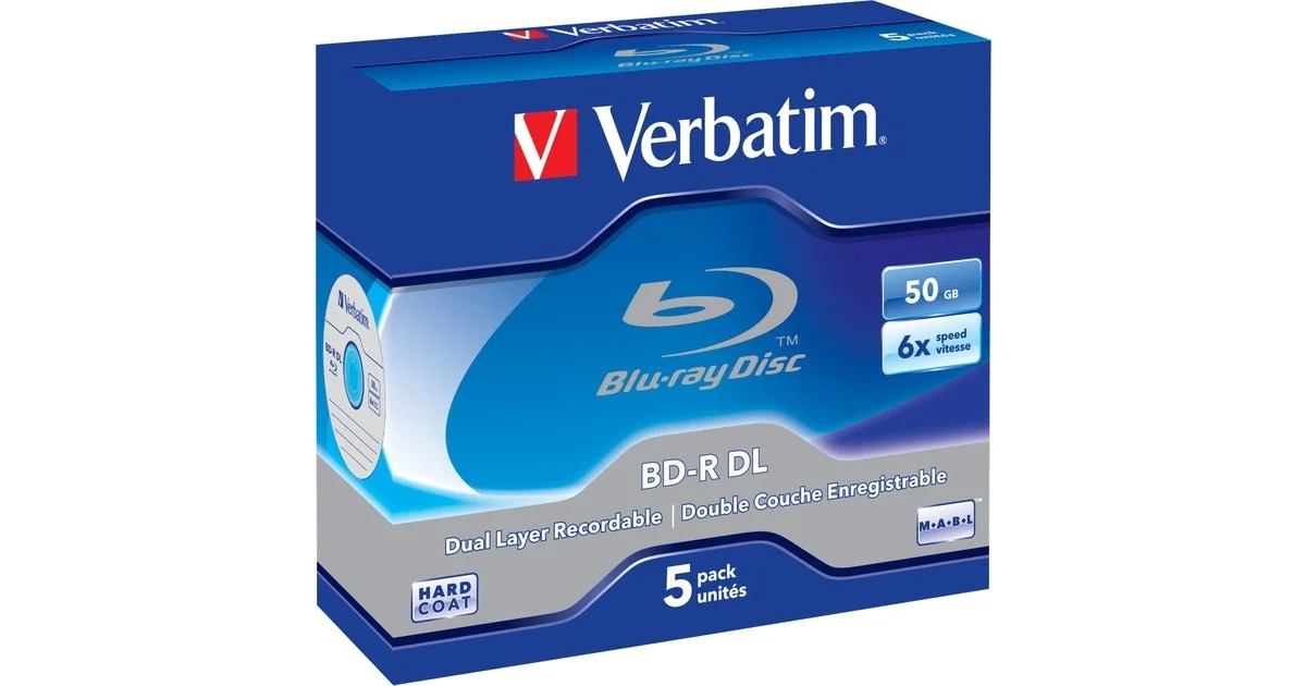 Verbatim BD R DL 50 Go 6x Pack de 5 - vue 2