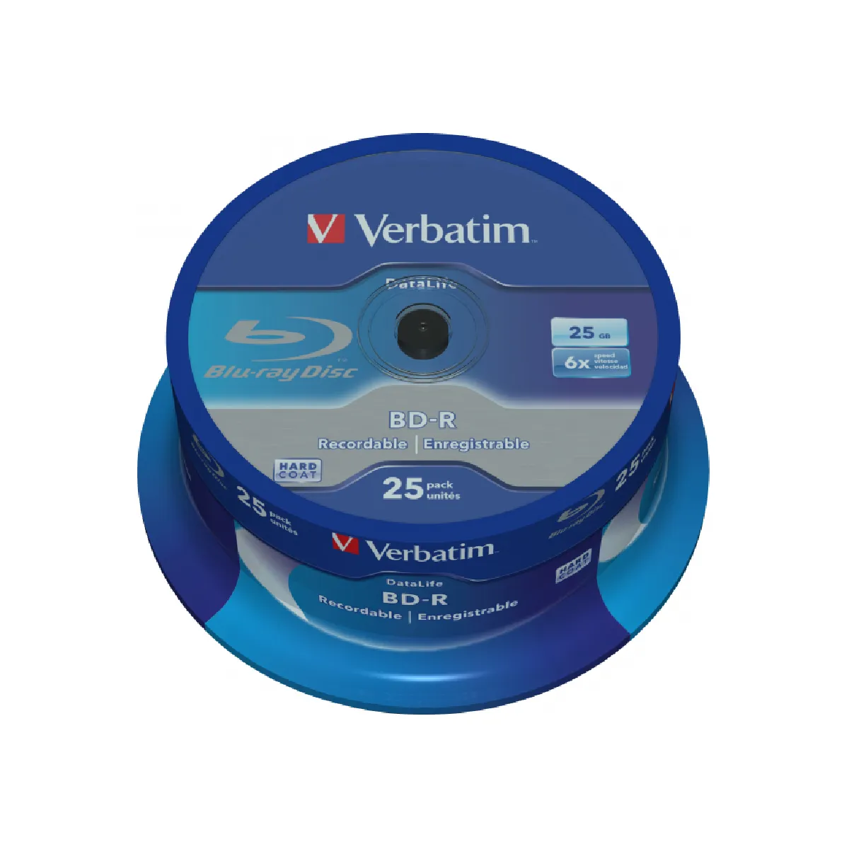 VERBATIM  Blu-ray DataLife - 25 unit&eacute;s