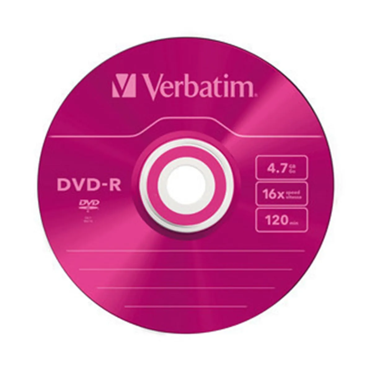 Verbatim DVD R 4.7 Go 16x par 5 boite - vue 4