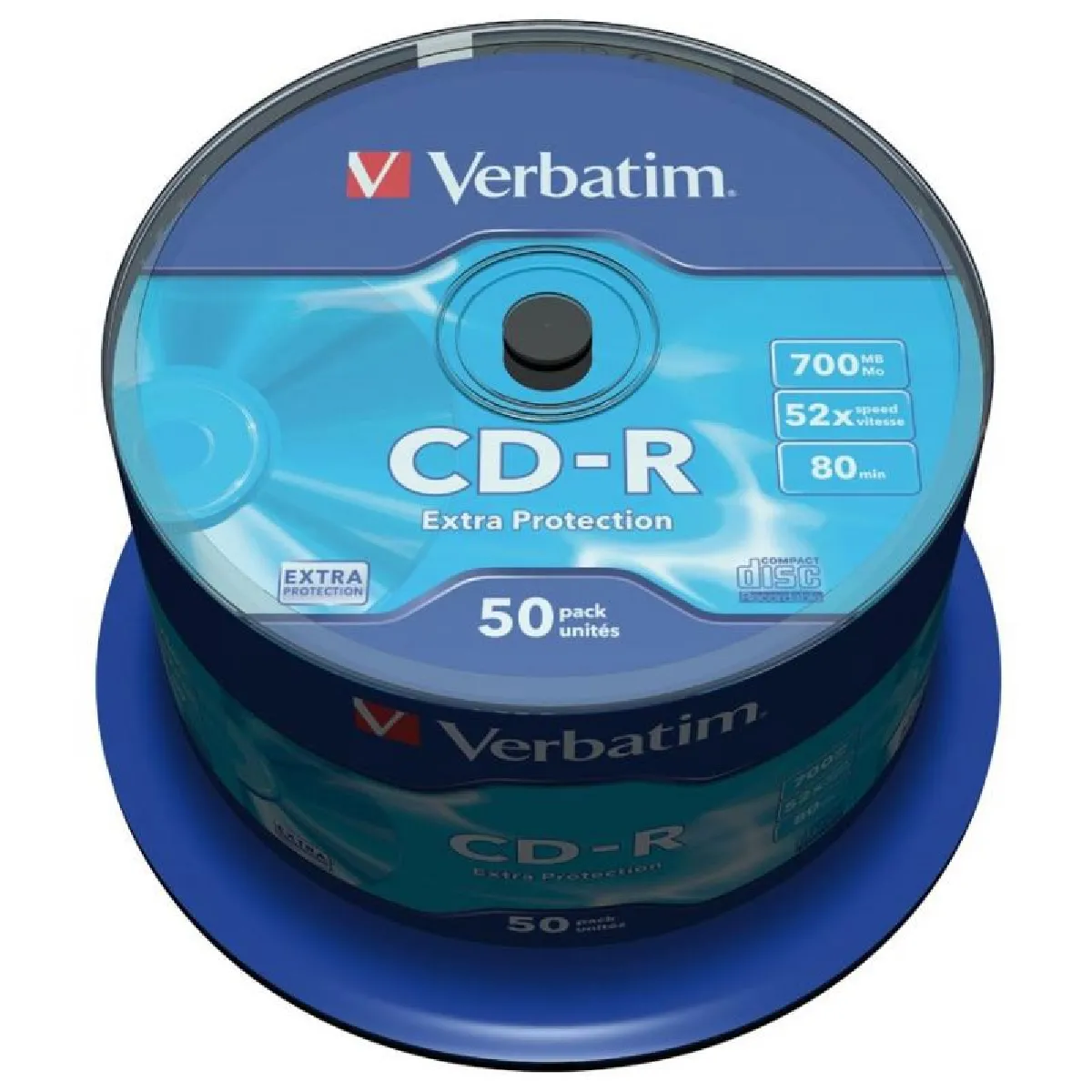VERBATIM CDR 52X 700 Mo Pack 50 unités