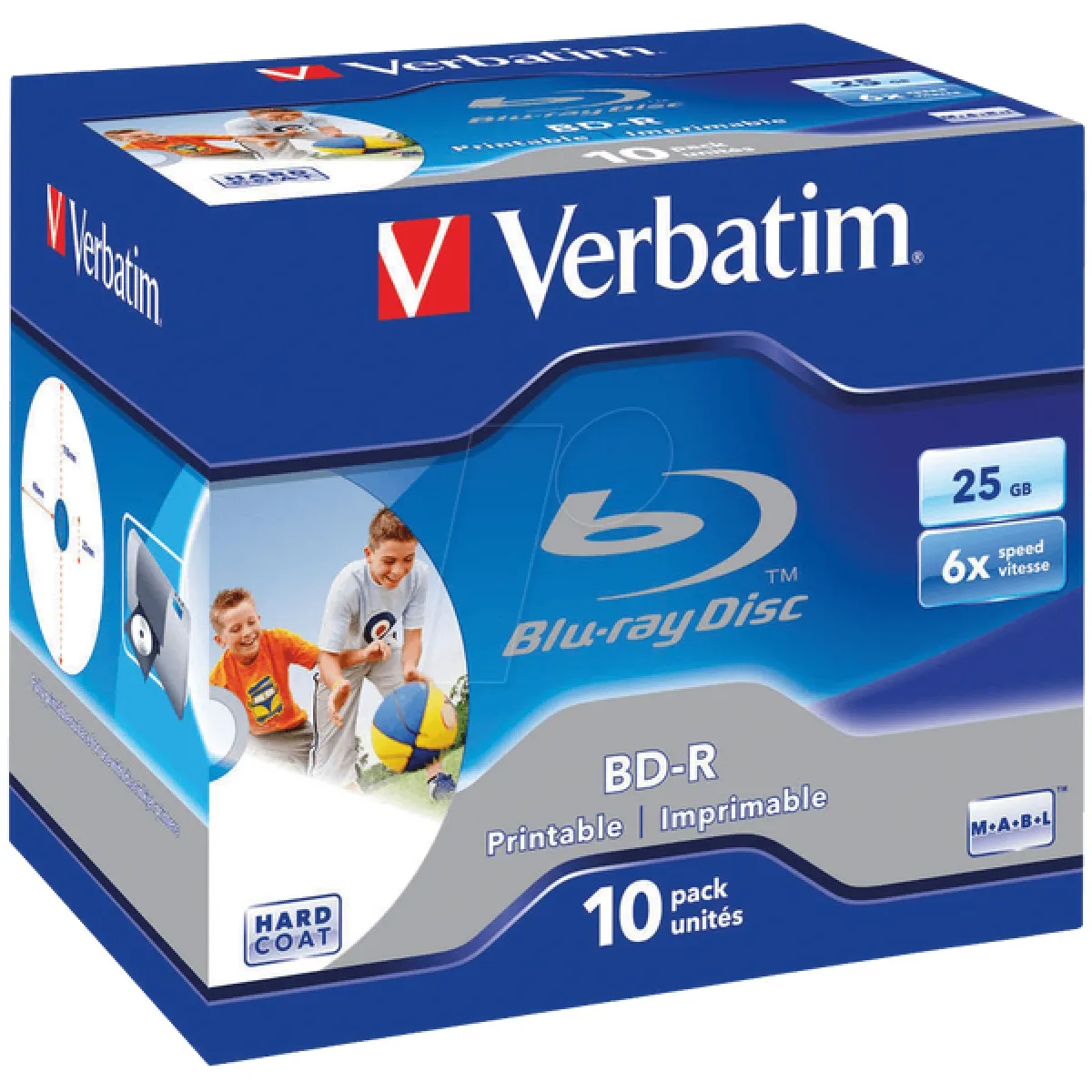 Verbatim 10 x BD R 25 Go 6x surface imprimable boîtier CD - vue 6