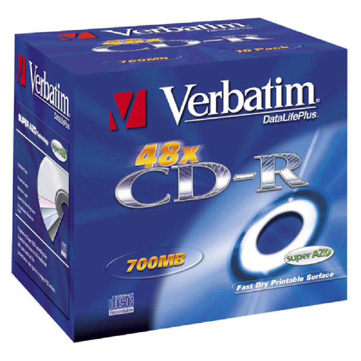 Verbatim 43325 CD R 700 Mo 10 unités