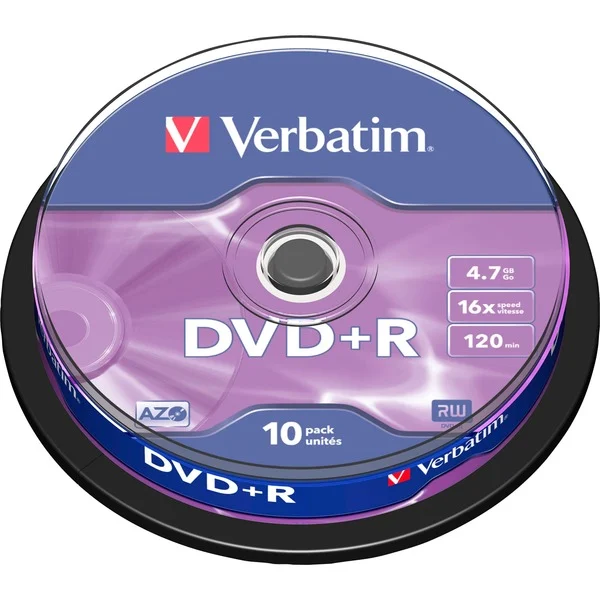 Pack De 10 Dvd+r 4 7 Go 16x Verbatim - vue 6