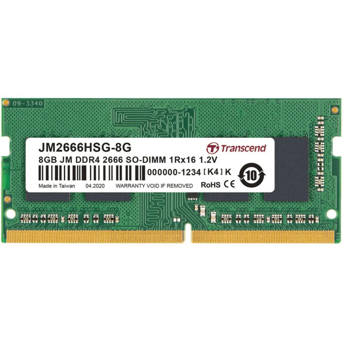 Transcend JetRAM 8 Go DDR4 2666 MHz - vue 2