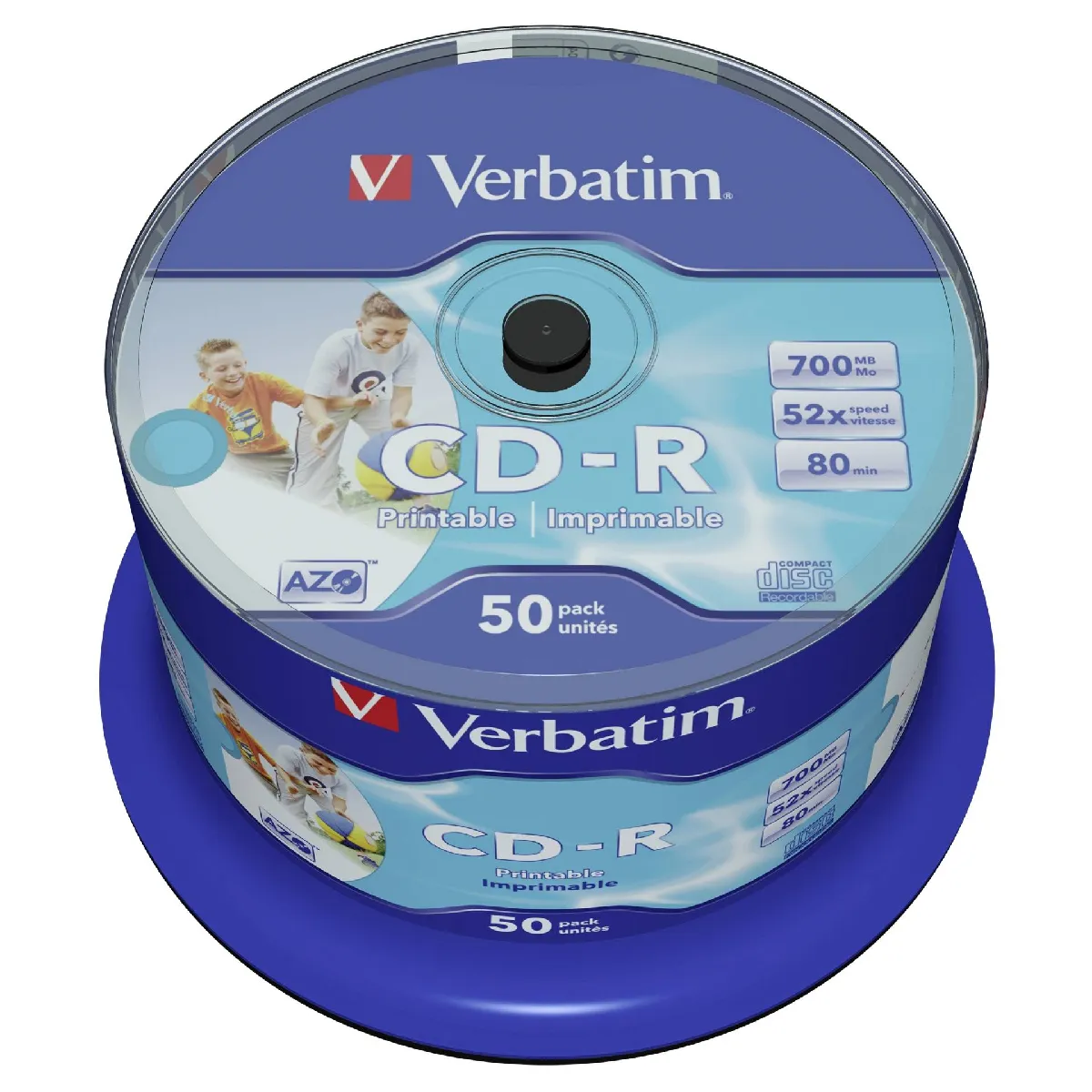 Pack De 25 Cd r 700 Mo 52x Verbatim