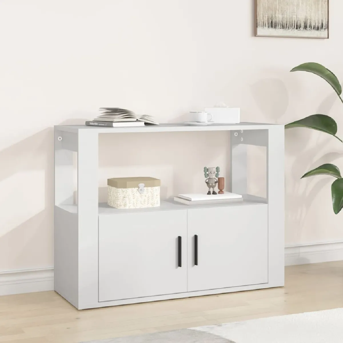 vidaXL Buffet - Blanc 80x30x60 cm