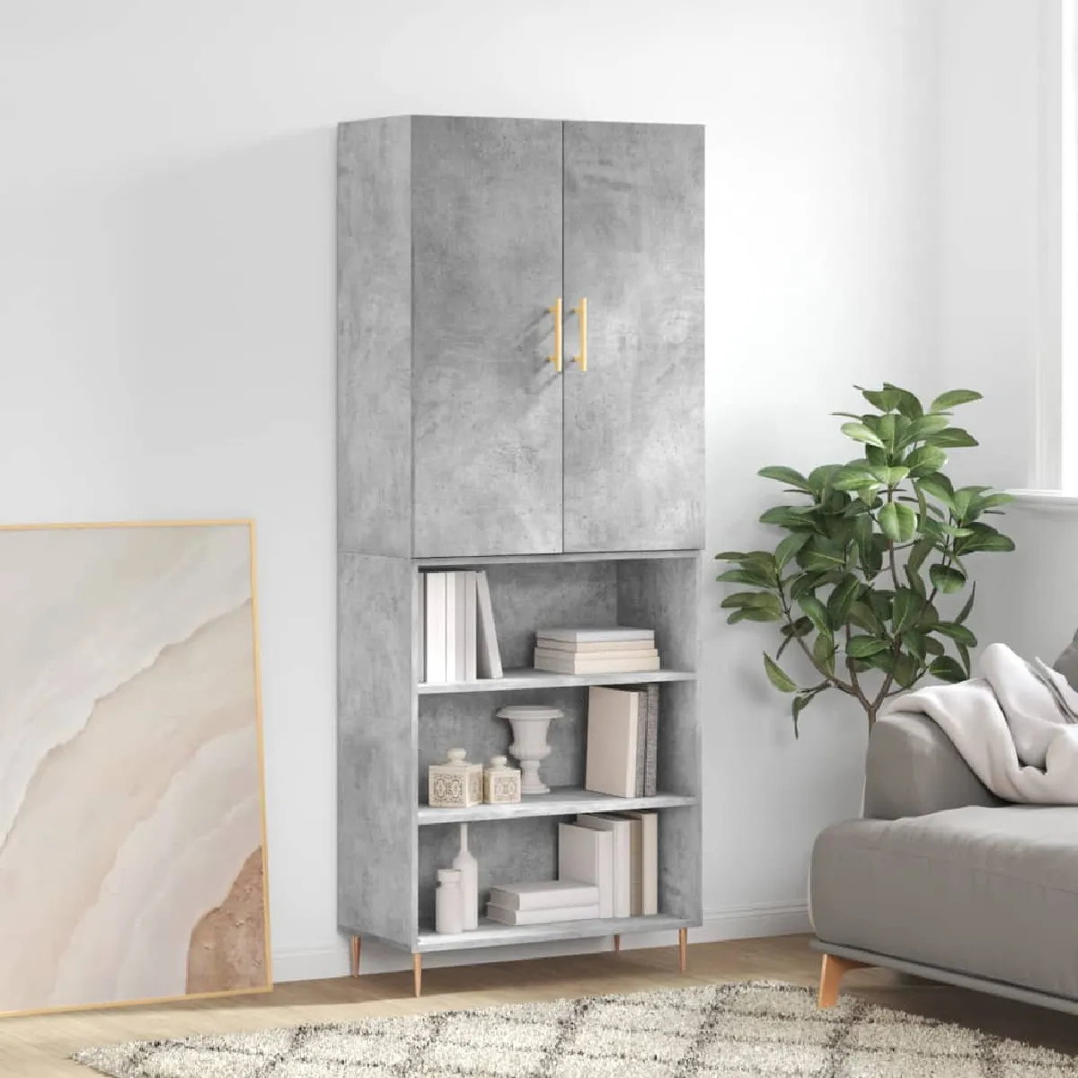 Vidaxl Gris Buffet - Béton