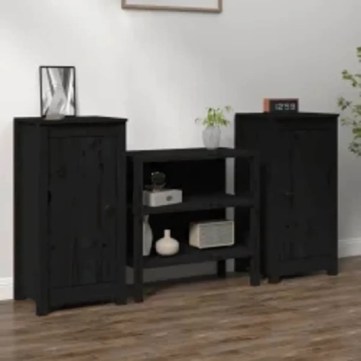 Vidaxl Noir Buffets 2 Pcs