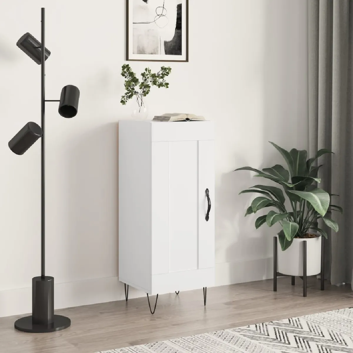 VIDAXL - Buffet - Blanc - 34,5x34x90 cm - Image 2