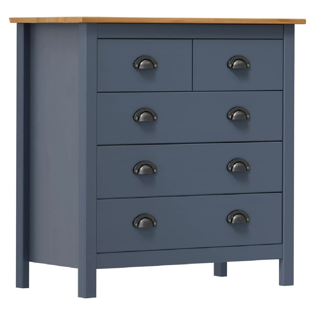 Vidaxl Gris Buffet Hill - Bois De Pin