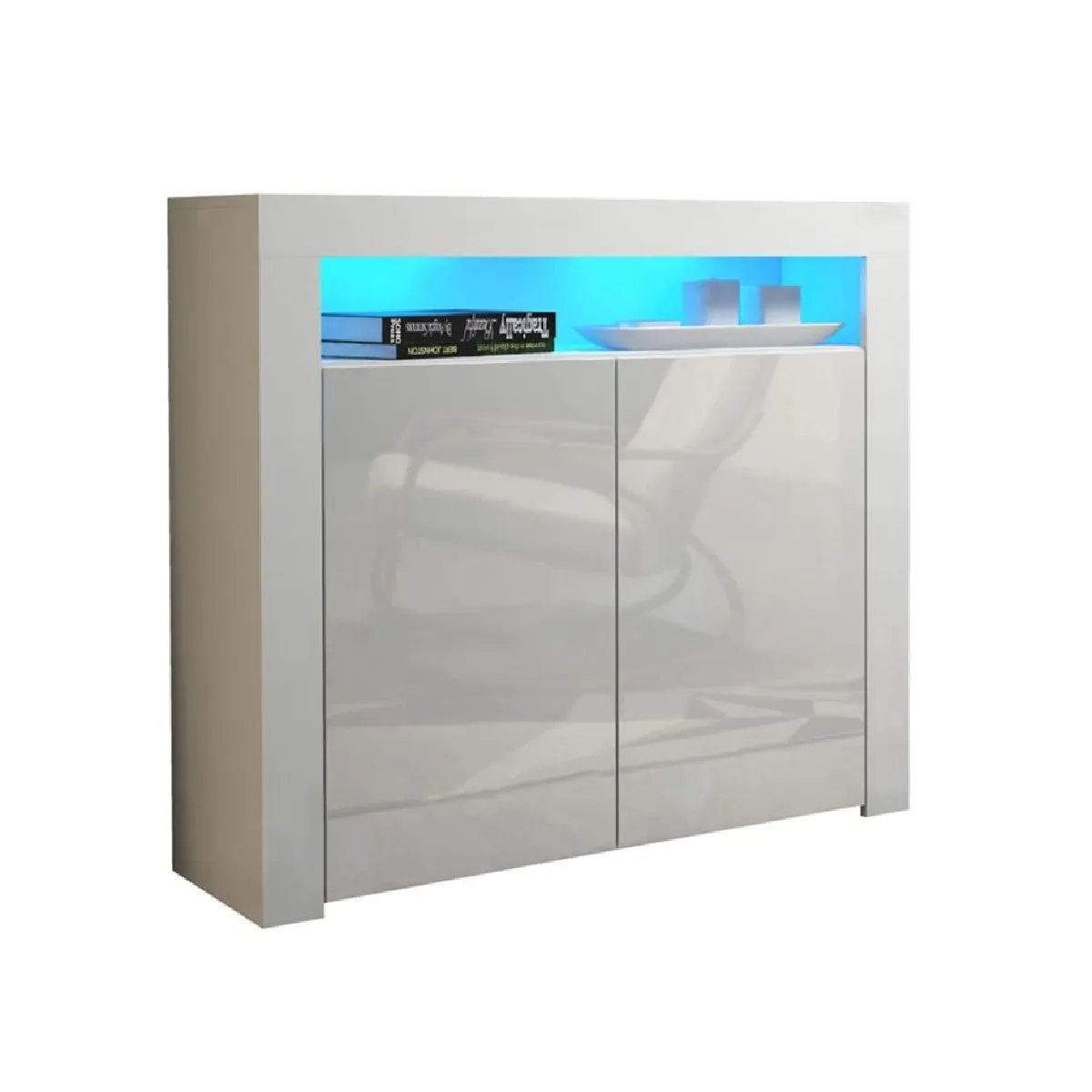 DUSINE Buffet - Blanc Brillant DUSINE Buffet - Blanc Brillant
