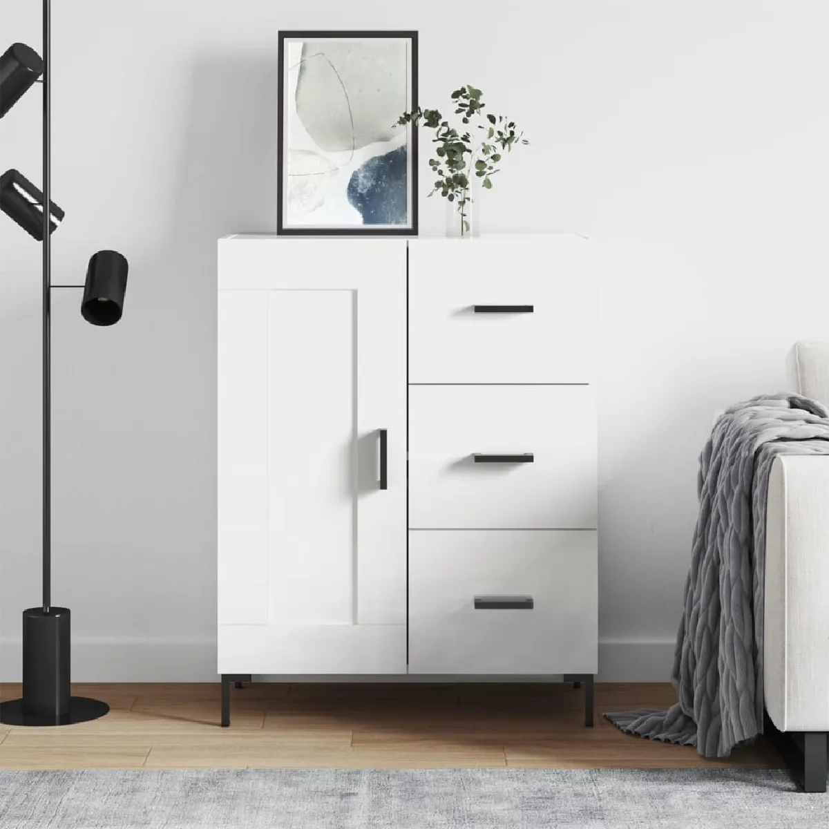 vidaXL Buffet Blanc 69,5x34x90 cm