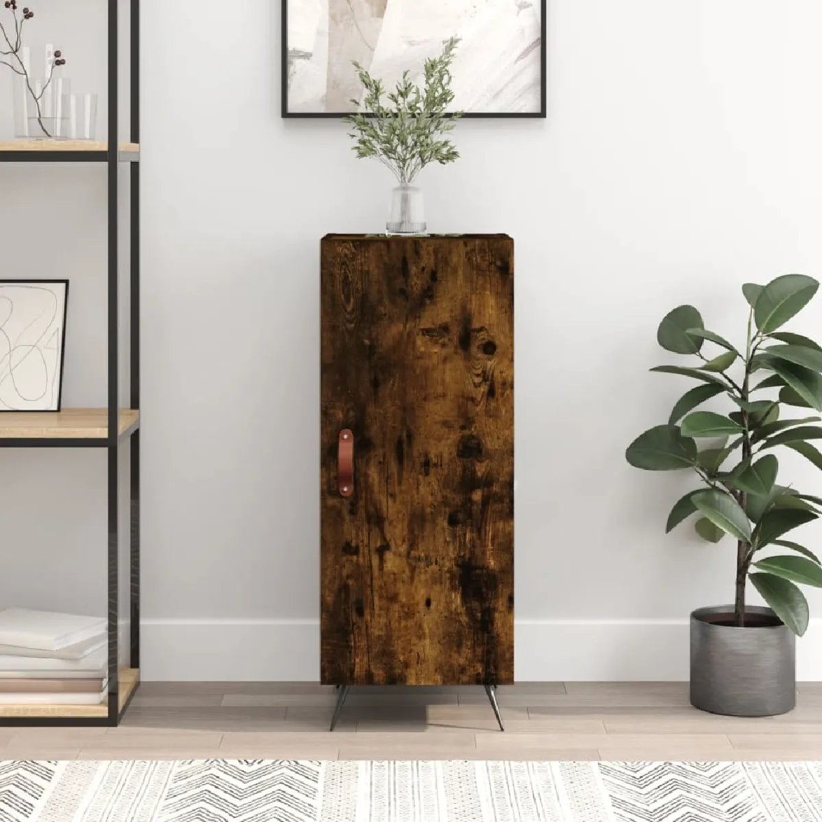 VIDAXL Buffet Chêne fumé 34 5x34x90 cm - vue 4