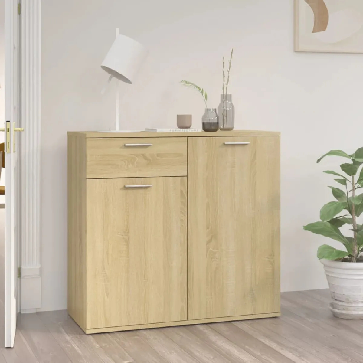Vidaxl Buffet 80x36x75 cm - Chêne sonoma