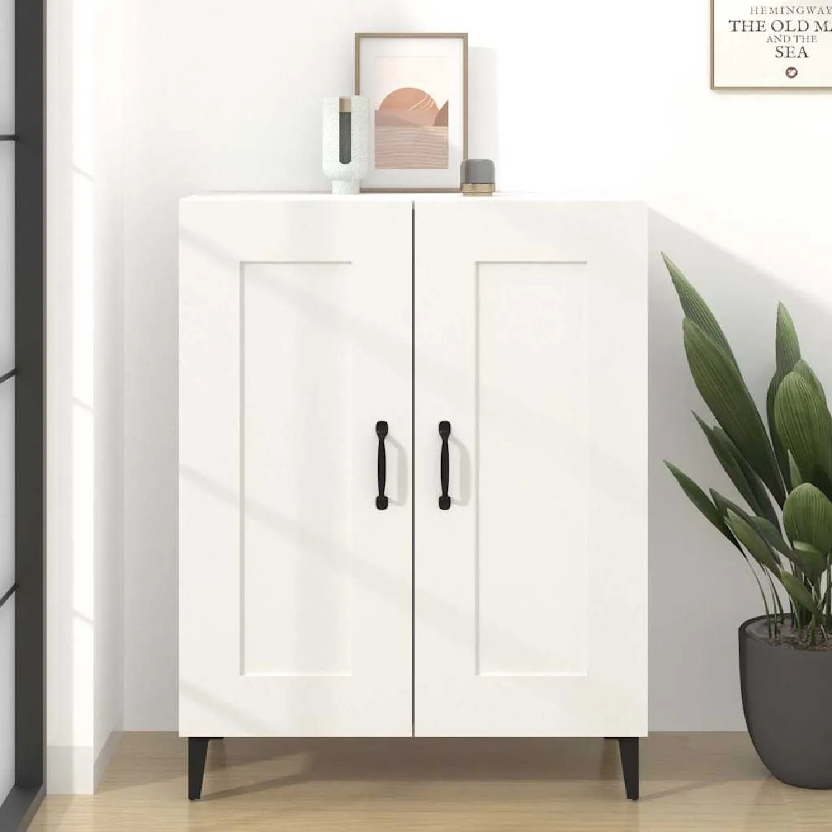 vidaXL - Buffet - Blanc - 69,5x34x90 cm - Image 2