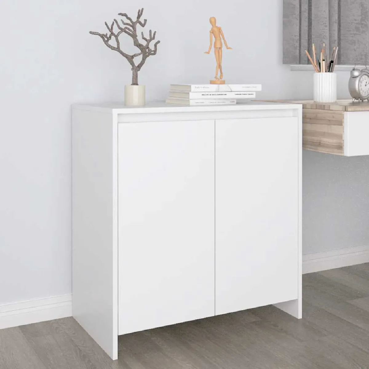 vidaXL - Buffet - 70x41x75 cm - Blanc - Image 3