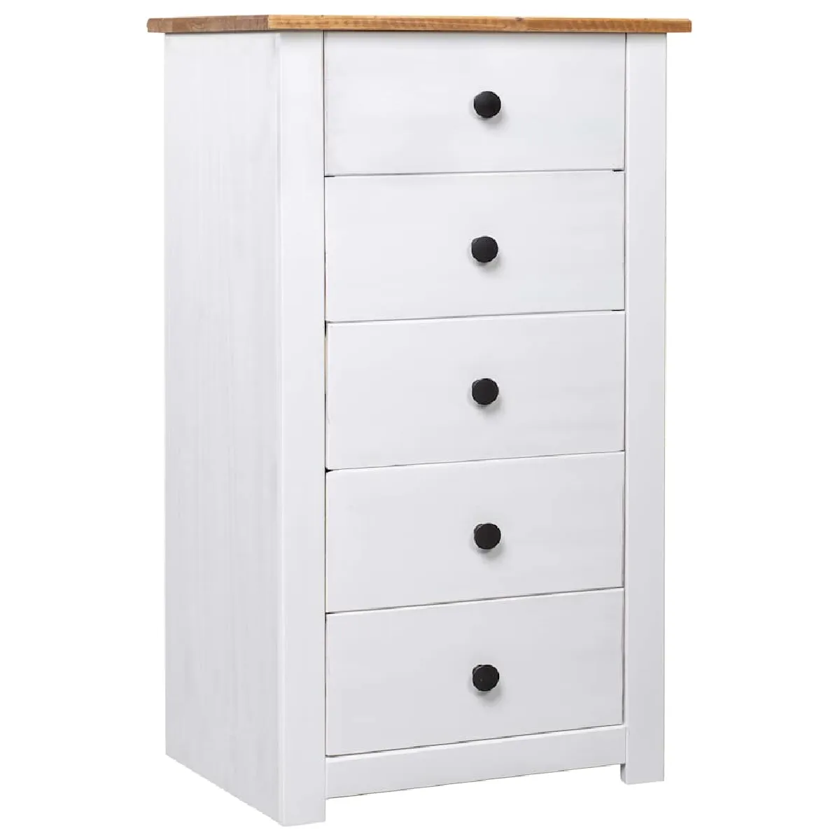 VIDAXL - Buffet - Panama - Pin - Blanc - 46x40x89 cm - Image 2