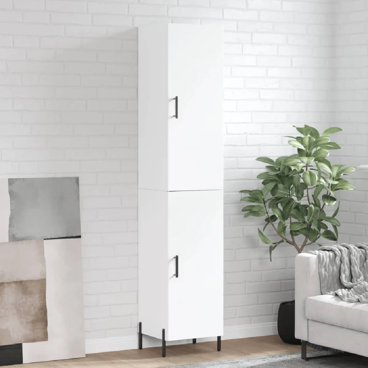 Vidaxl Blanc Buffet Haut