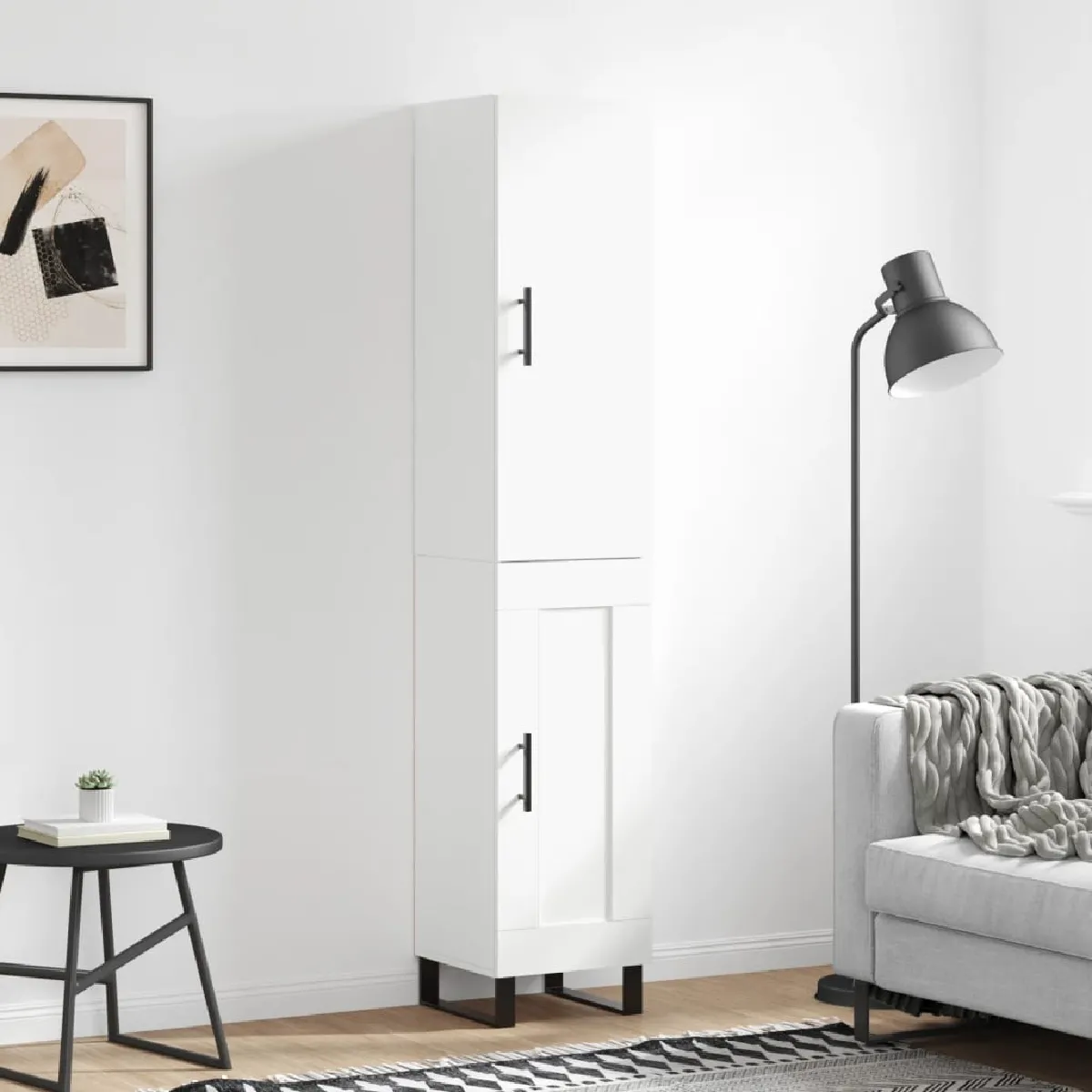 Vidaxl Blanc Buffet Haut