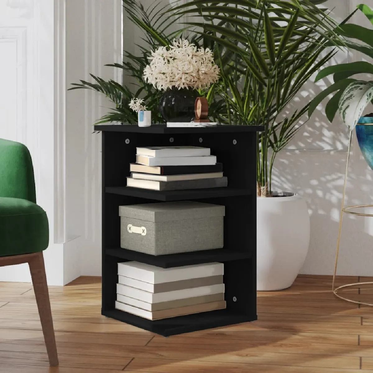 Vidaxl Armoire latérale Noir 35x35x55 cm