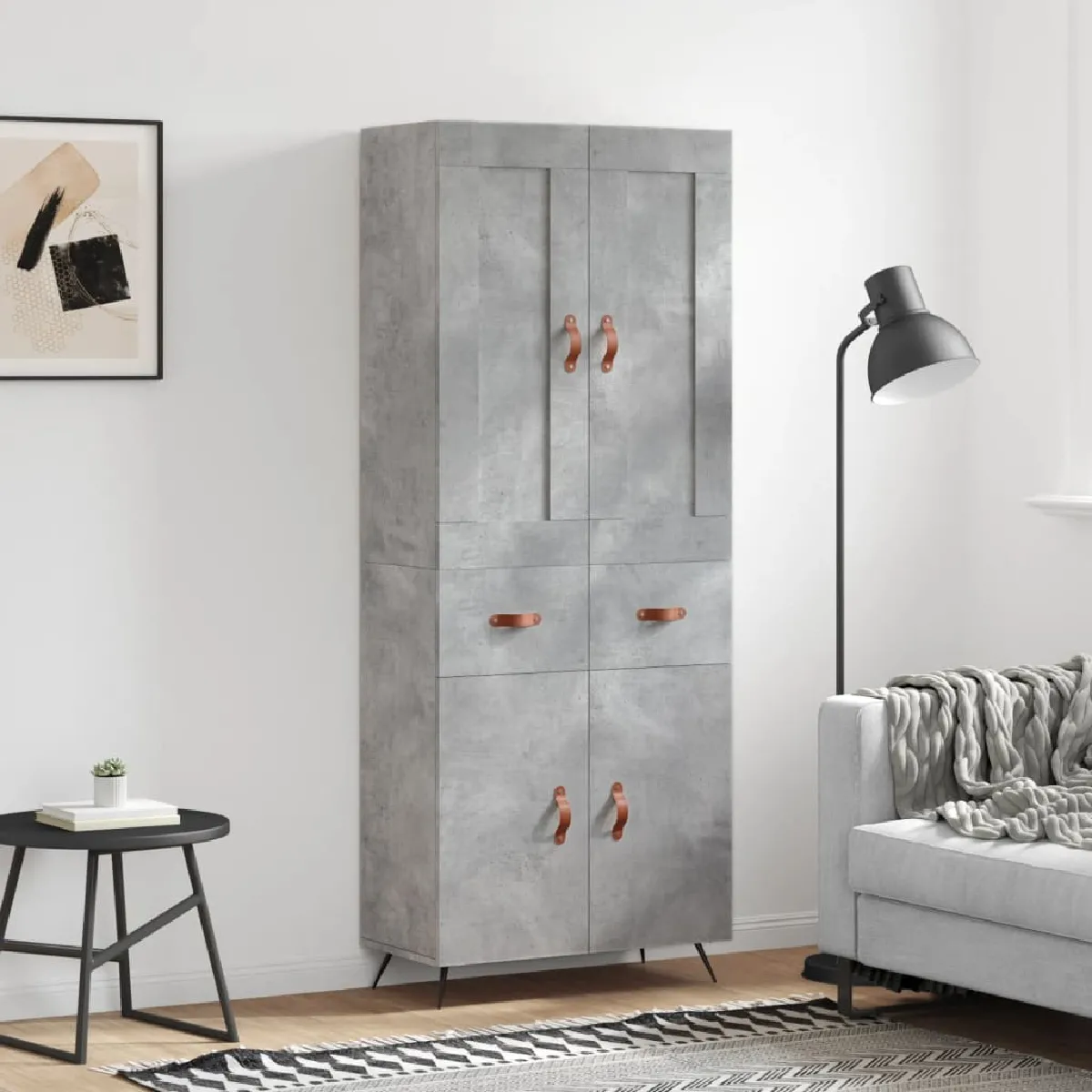 vidaXL Buffet haut béton - vue 10