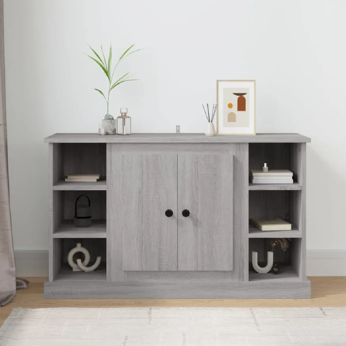 Non Communiqué Gris Buffet Sonoma 100X35,5X60 Cm Bois D Ingénierie - Image 2