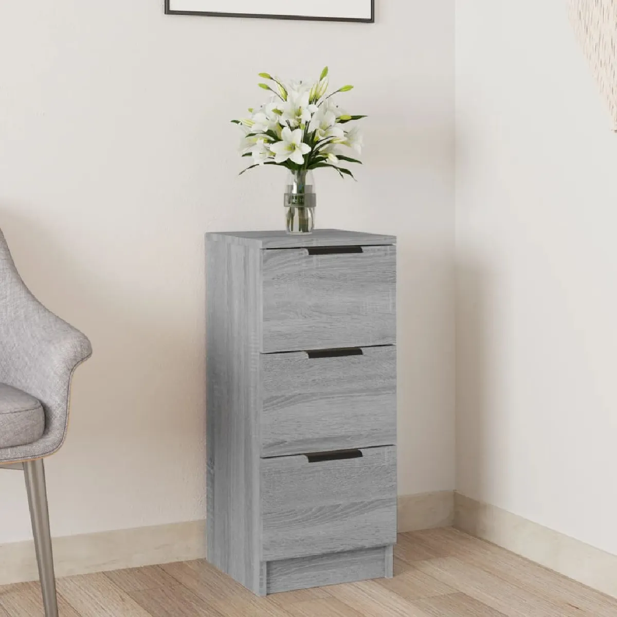 Vidaxl Buffet Sonoma gris 30x30x70 cm