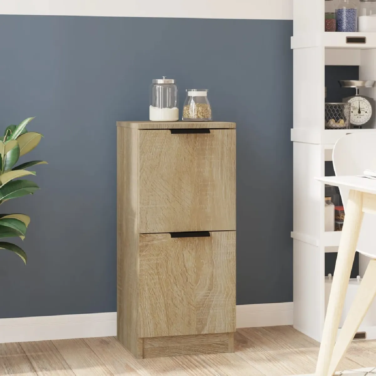 Non Communiqué Marron Buffet Chêne Sonoma 30X30x70 Cm Bois D Ingénierie - Image 3