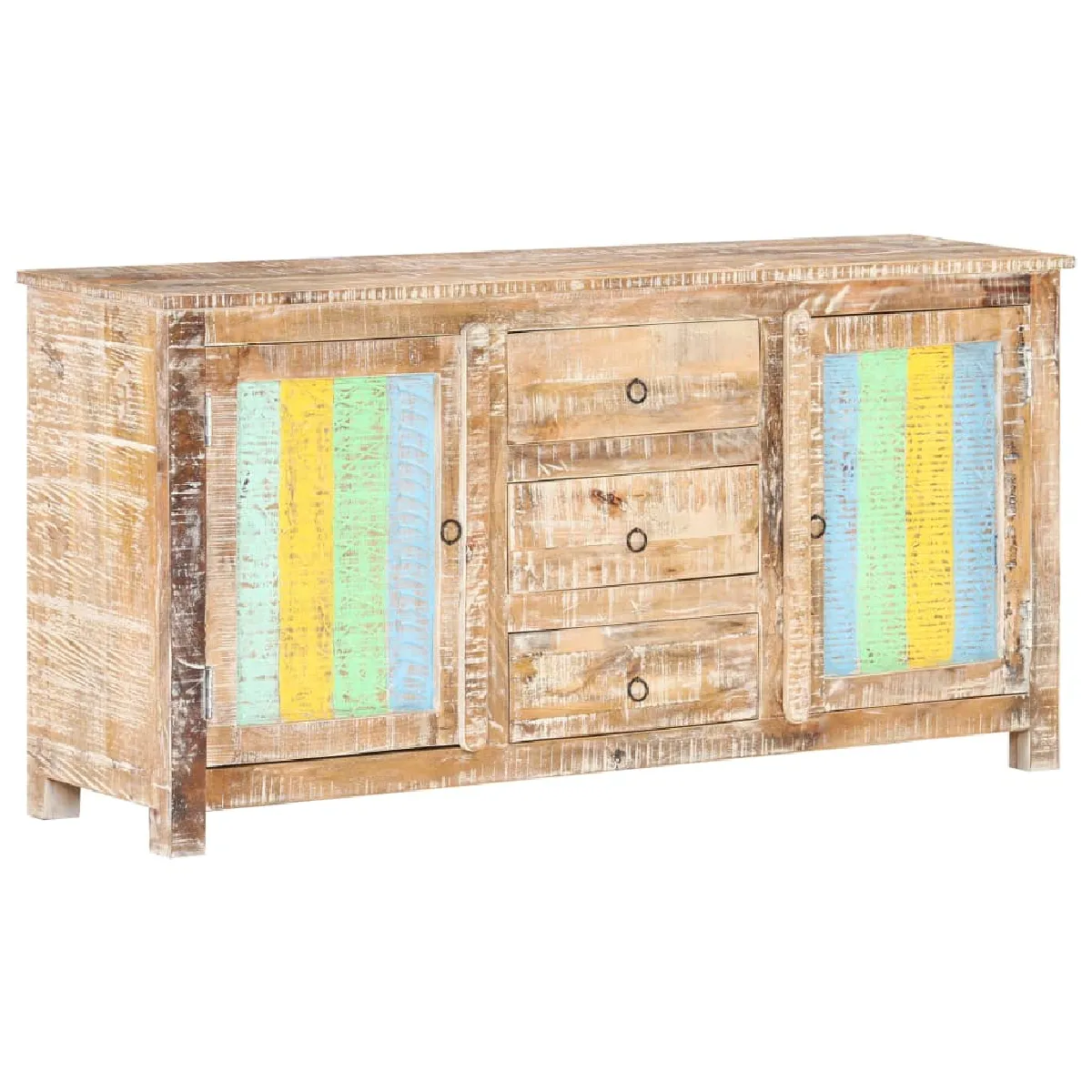 vidaXL Buffet acacia brut - 151x40x75 cm