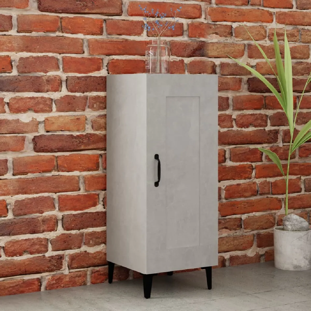 vidaXL Buffet béton 34 5x34x90 cm - vue 2