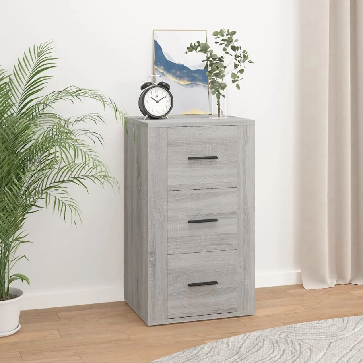 vidaXL - Buffet - Sonoma - Gris - 40x33x70 cm - Image 2