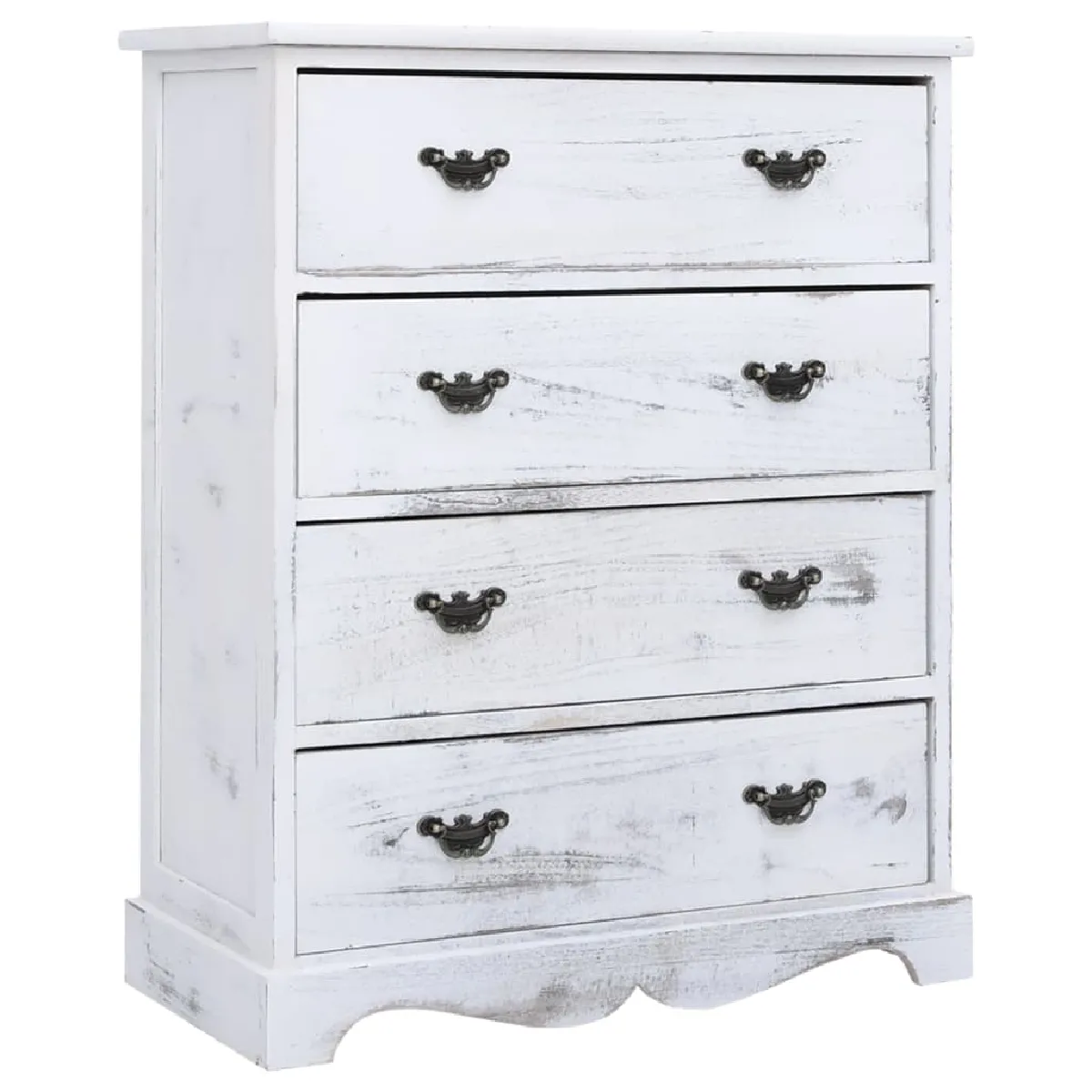 Vidaxl Armoire à tiroirs Blanc 60x30x75 cm