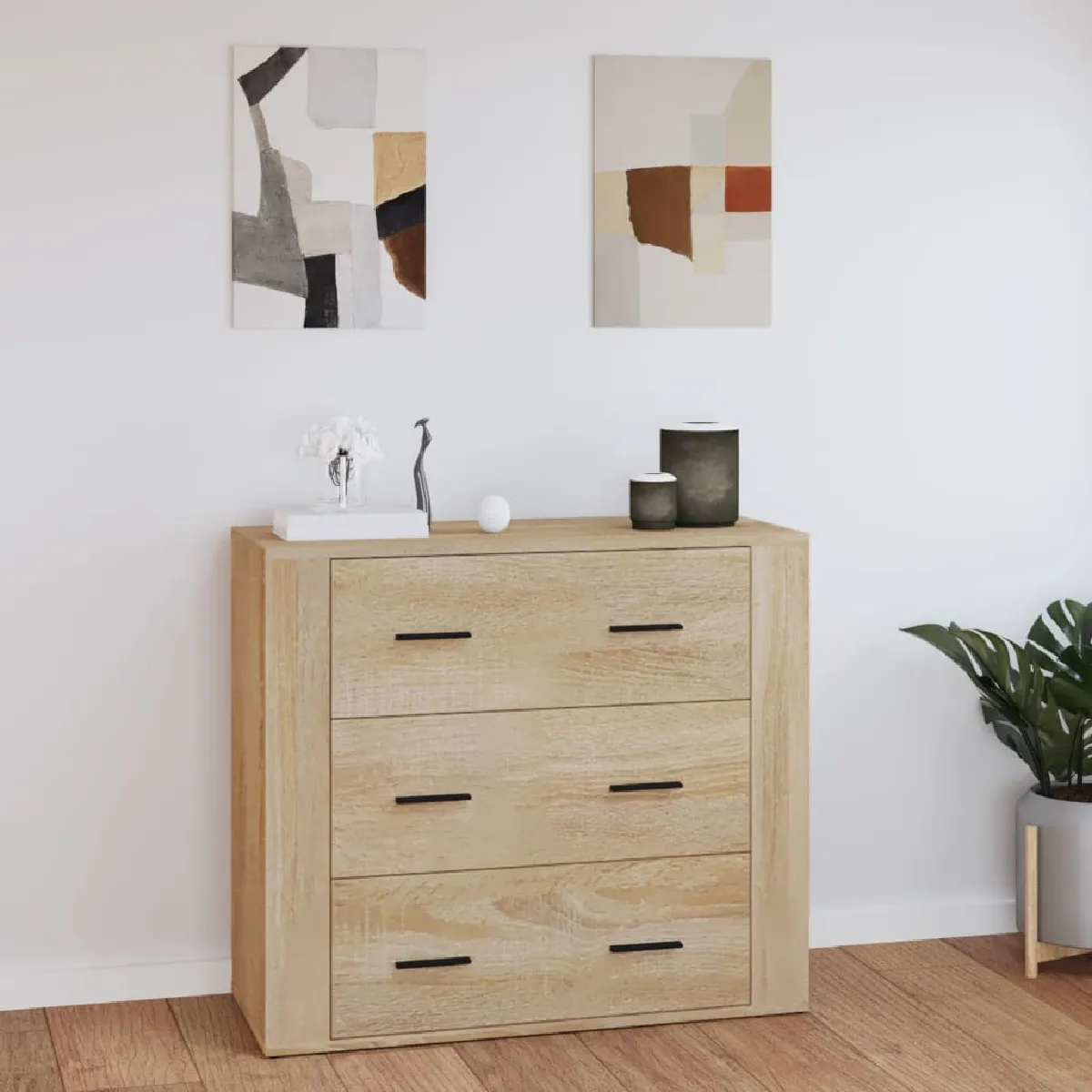 Vidaxl Buffet Chêne sonoma Bois d'ingénierie - 80x33x70 cm