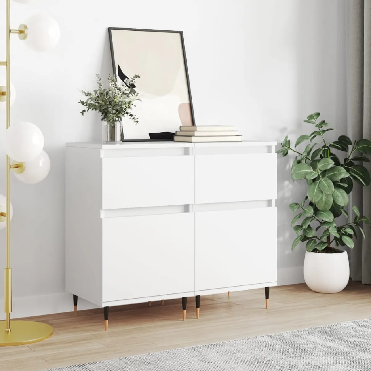 Vidaxl Blanc Buffet 2 Pièces