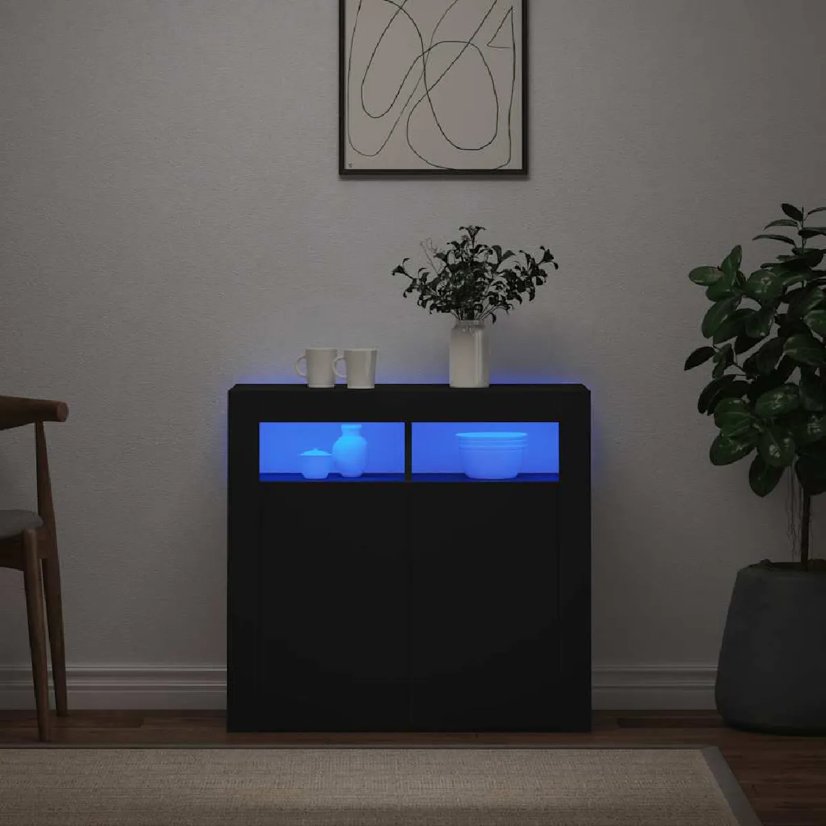 vidaXL Buffet LED - vue 5