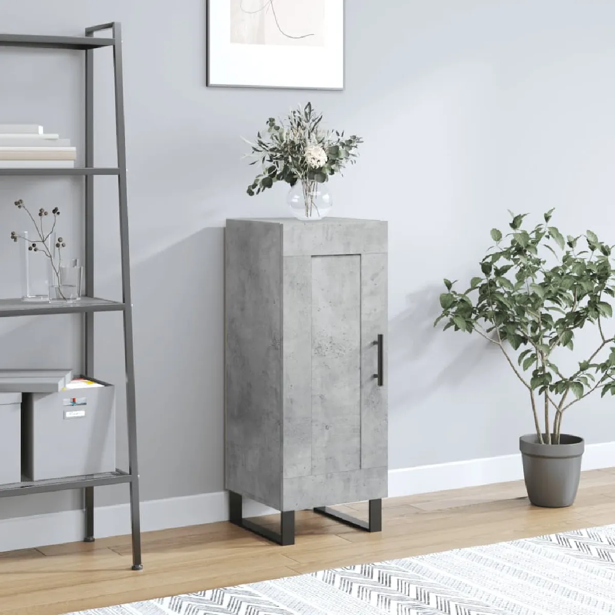 vidaXL - Buffet - 34,5x34x90 cm - Gris béton - Image 2