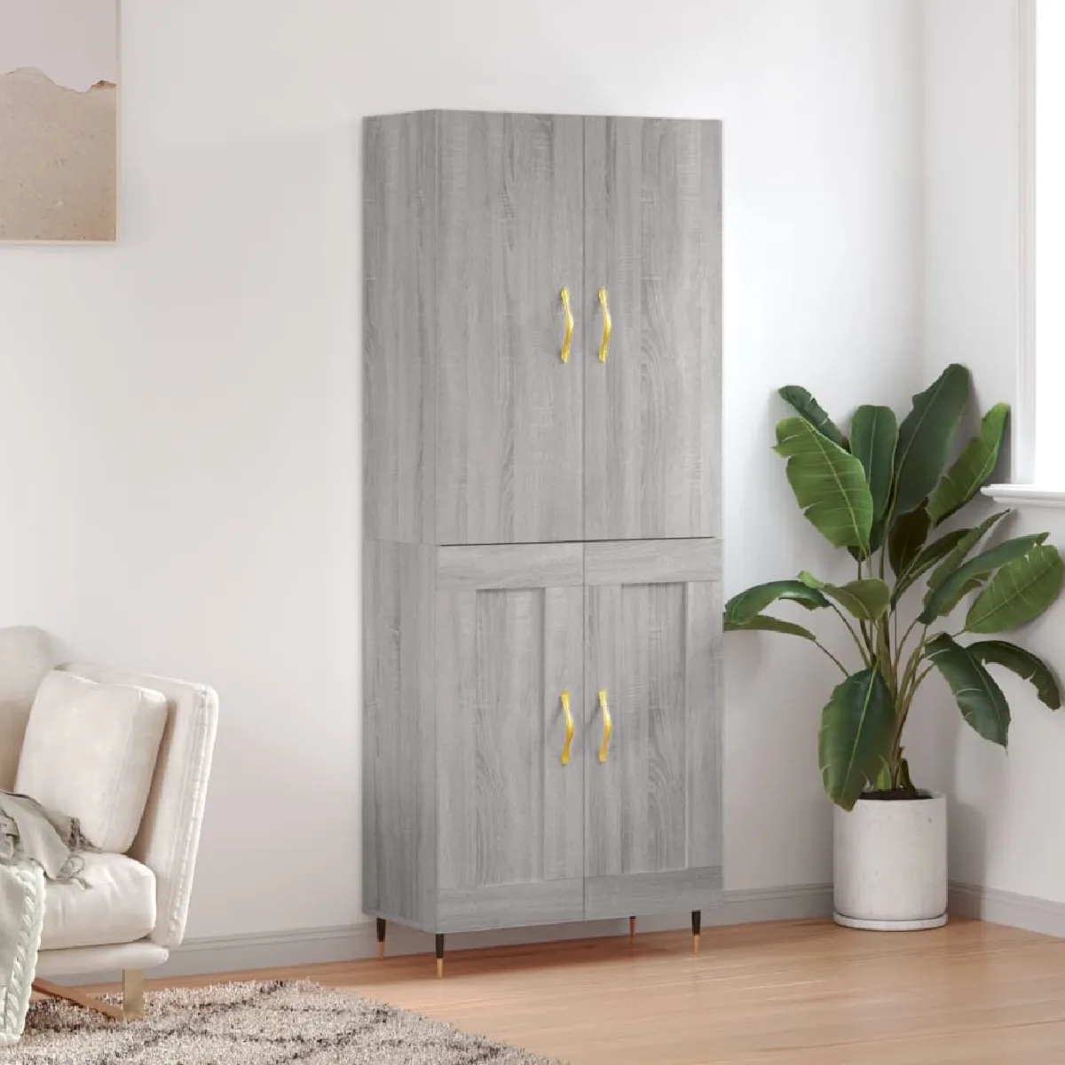 Vidaxl Gris Buffet Haut Sonoma