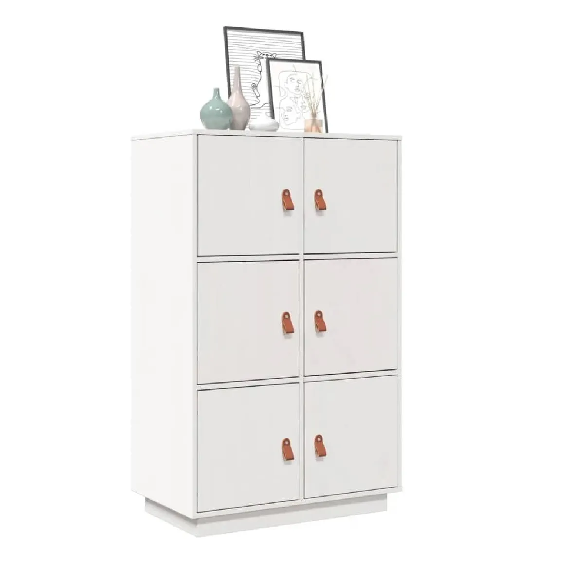 vidaXL - Buffet haut Blanc