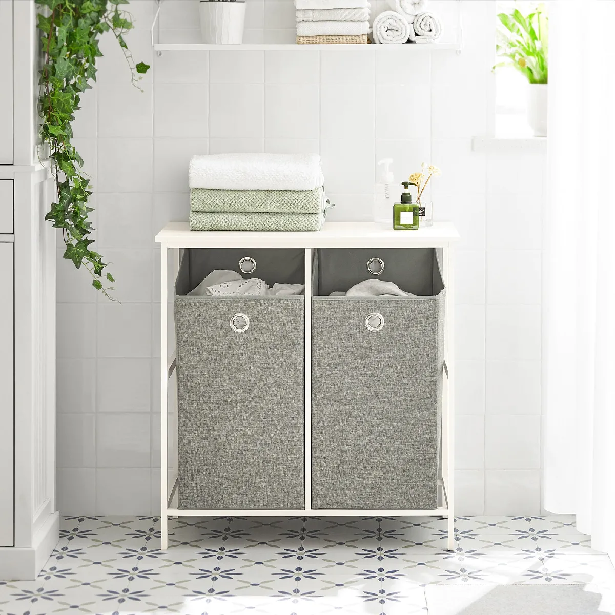 SoBuy BZR57-W Panier à linge
