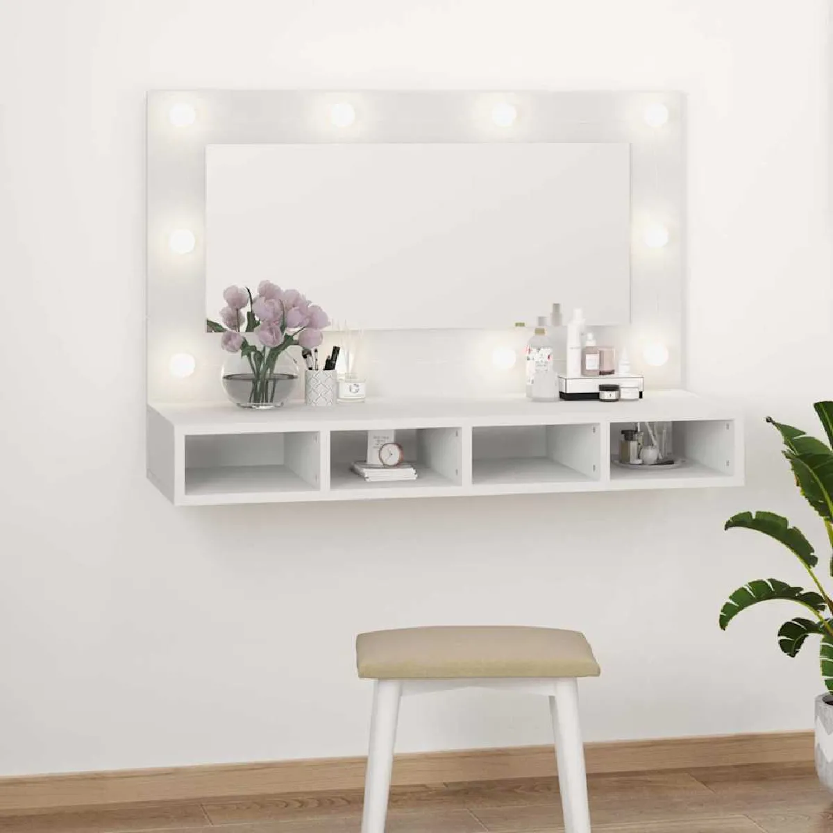 VidaXL Armoire à miroir LED - vue 2