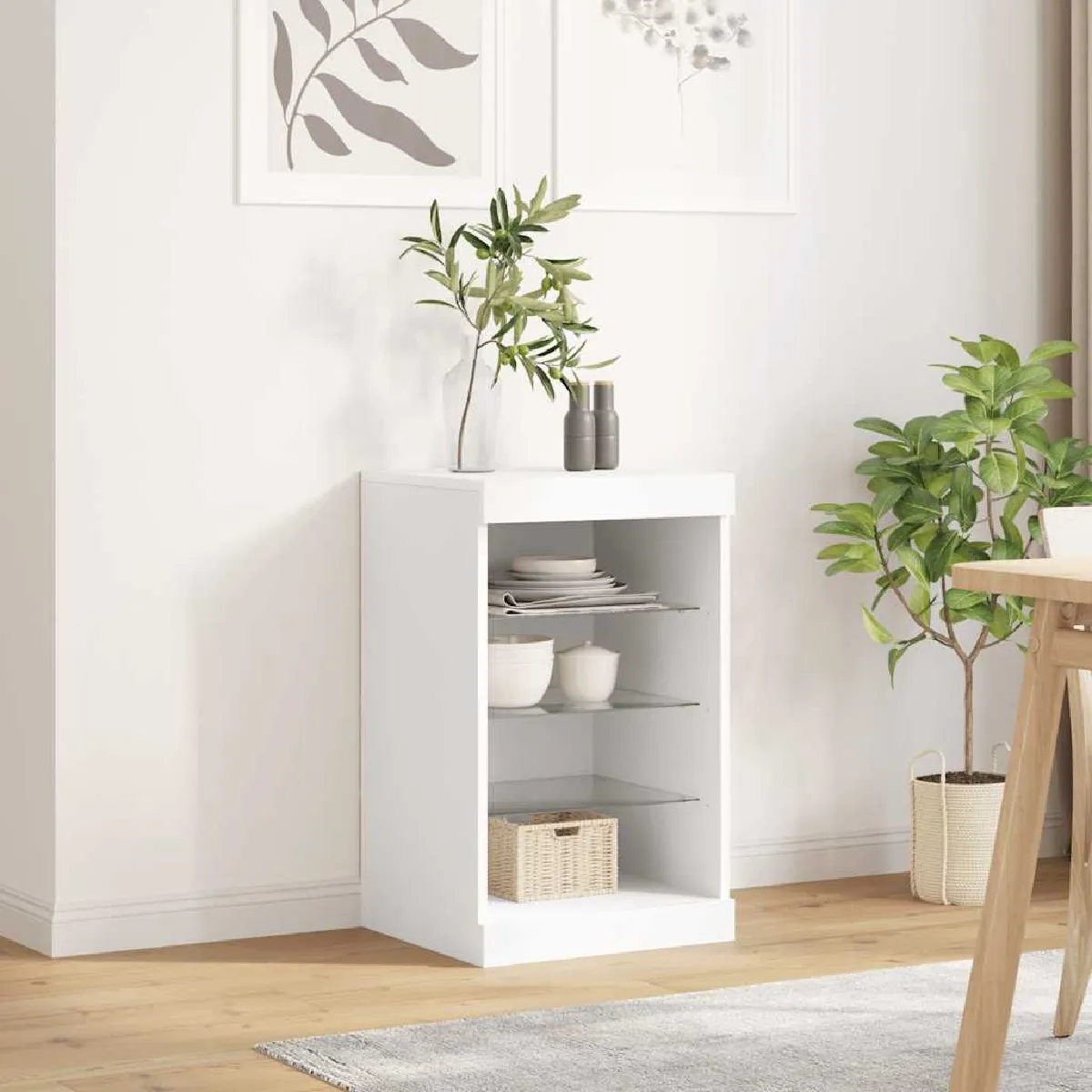 VIDAXL - Buffet - Blanc - 41x37x67 cm - Image 2