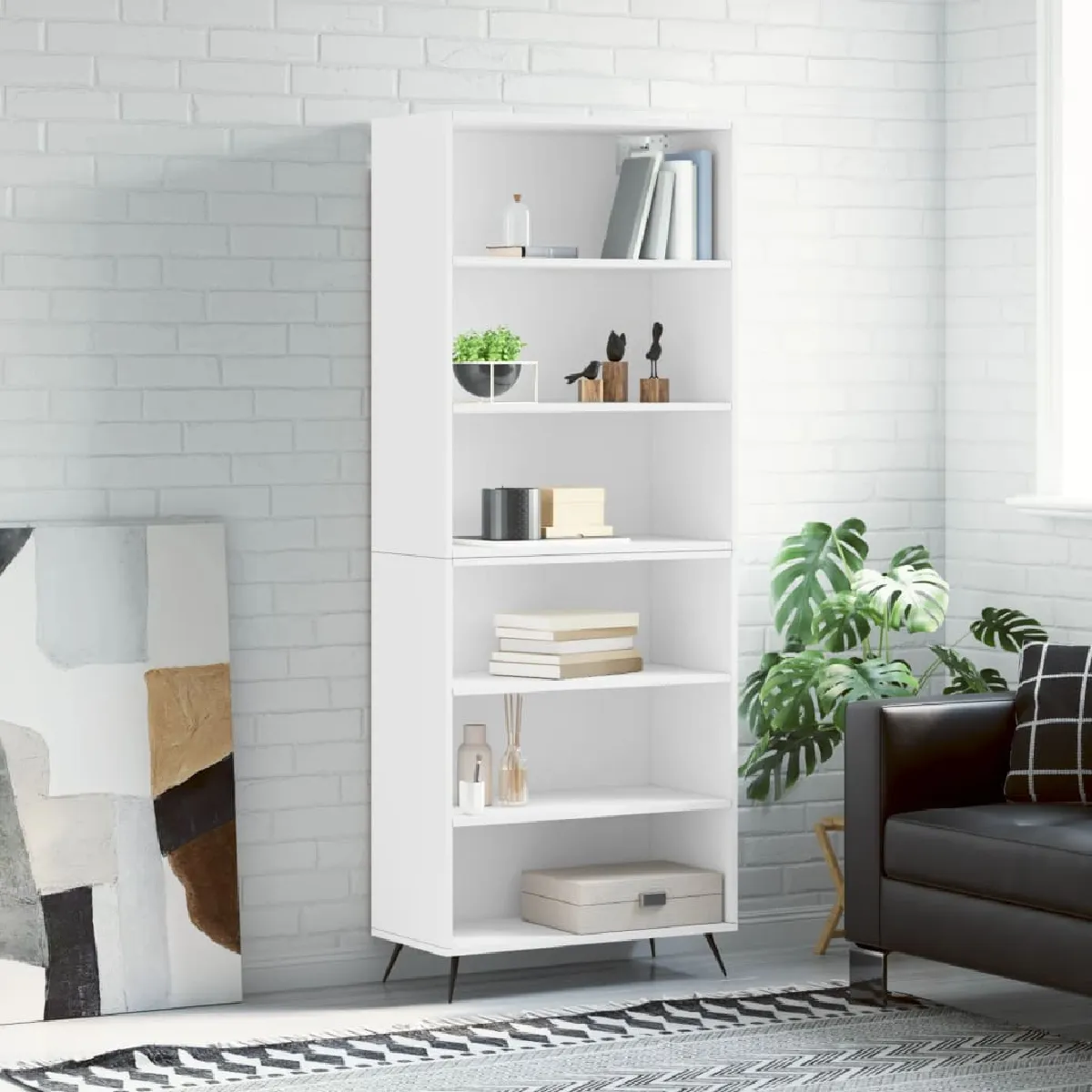 VIDAXL - Buffet - Blanc - 69,5x32,5x180 cm - Image 2