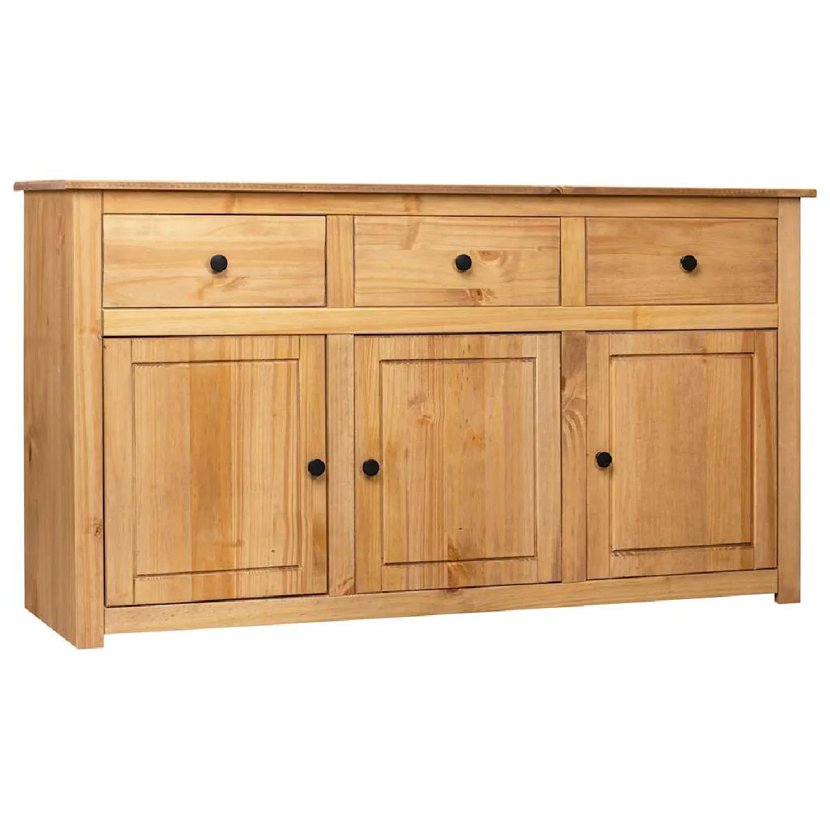 Vidaxl Buffet 135X40x80 Cm Pin Solide Assortiment Panama - Image 3
