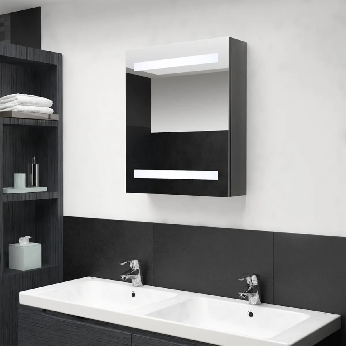 VidaXL Armoire de salle de bain LED - vue 2
