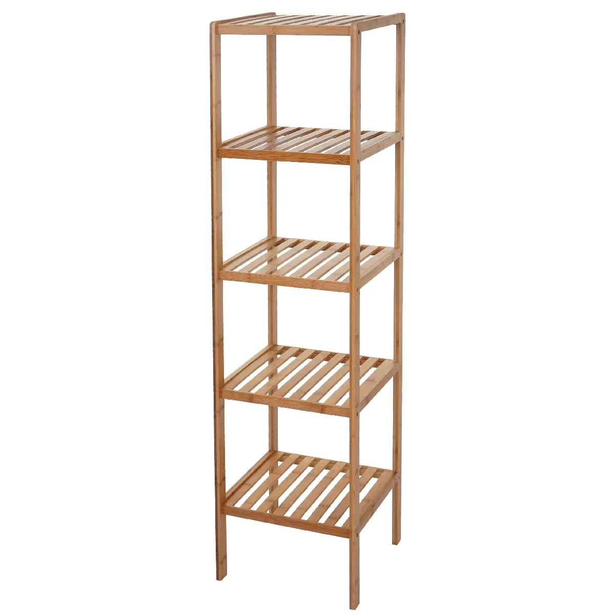 Decoshop26 étagère salle de bain bambou - Multicolore