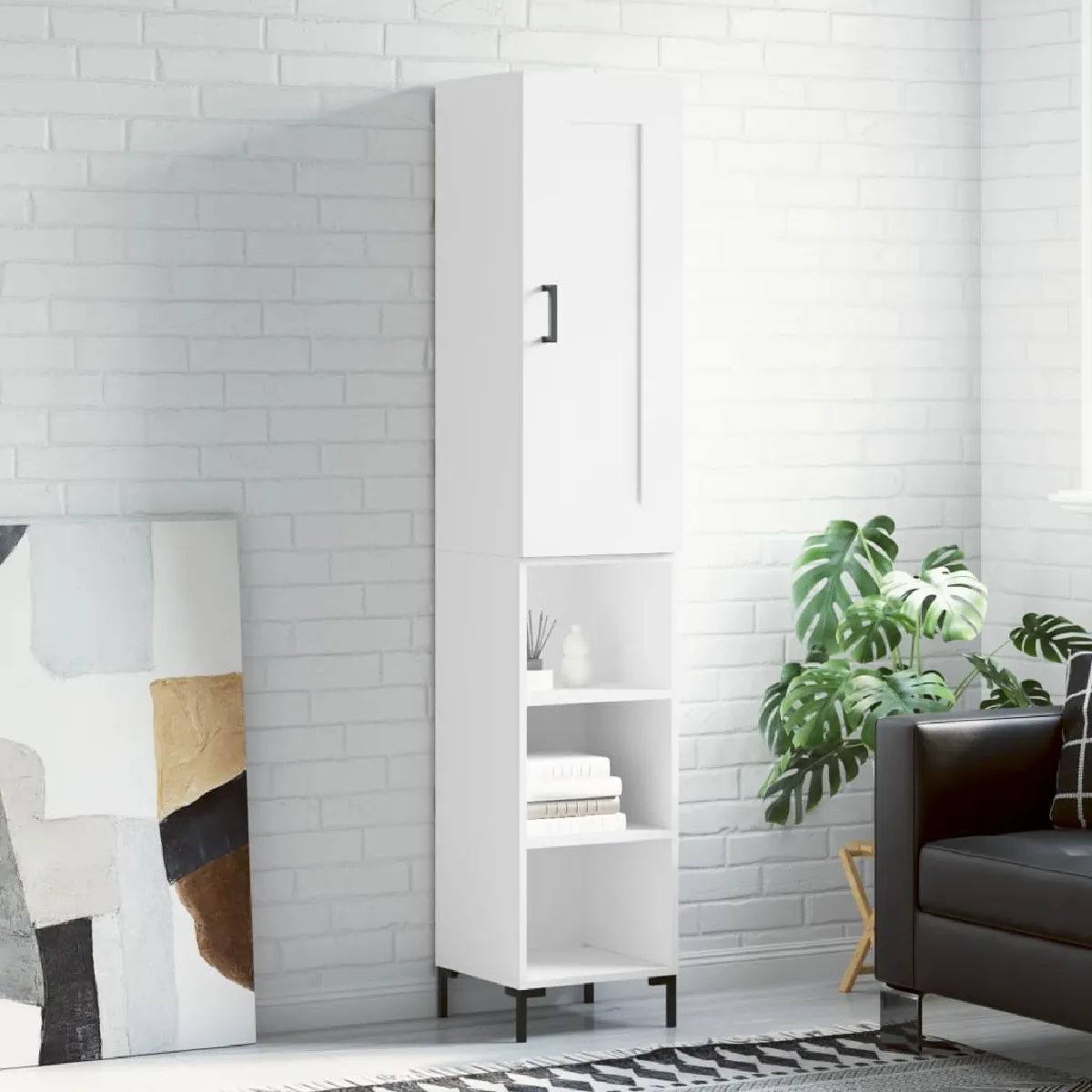 Vidaxl Blanc Buffet Haut