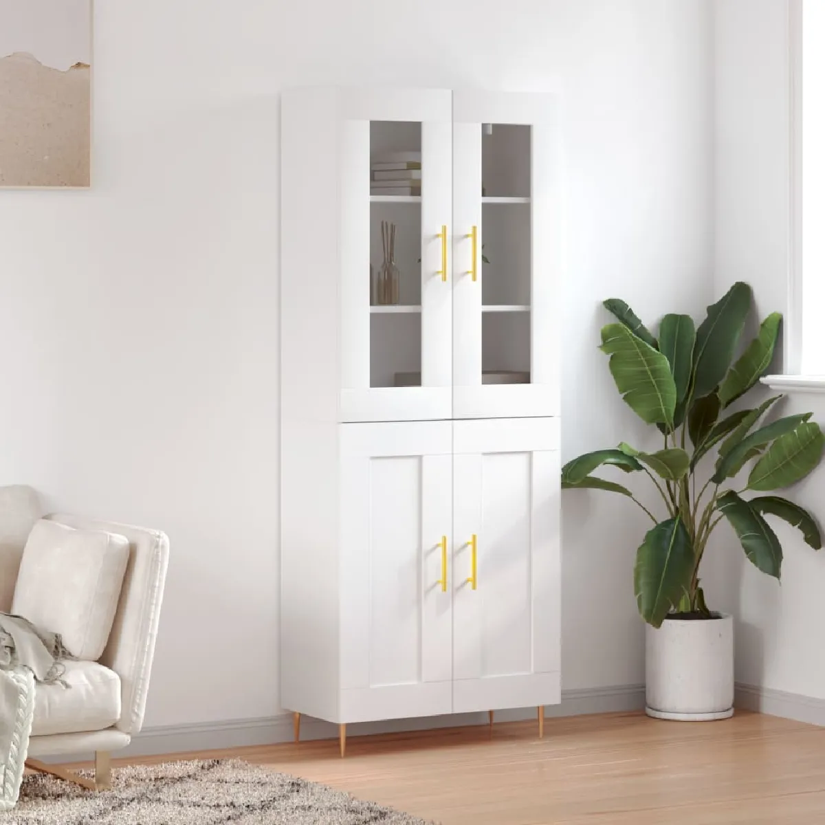 vidaXL Buffet haut 69 5x34x180 cm